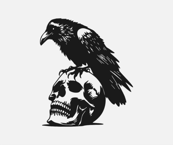 Cuervo y Cráneo
