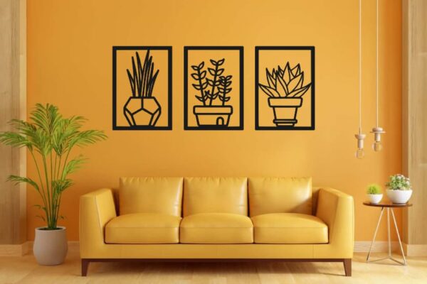 Tríptico de plantas