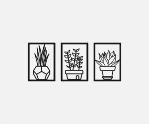 Tríptico de plantas